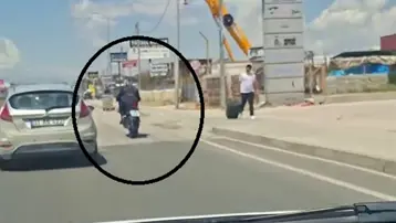 Trafikte tek teker yaparak ilerleyen sürücüye 46 bin TL ceza