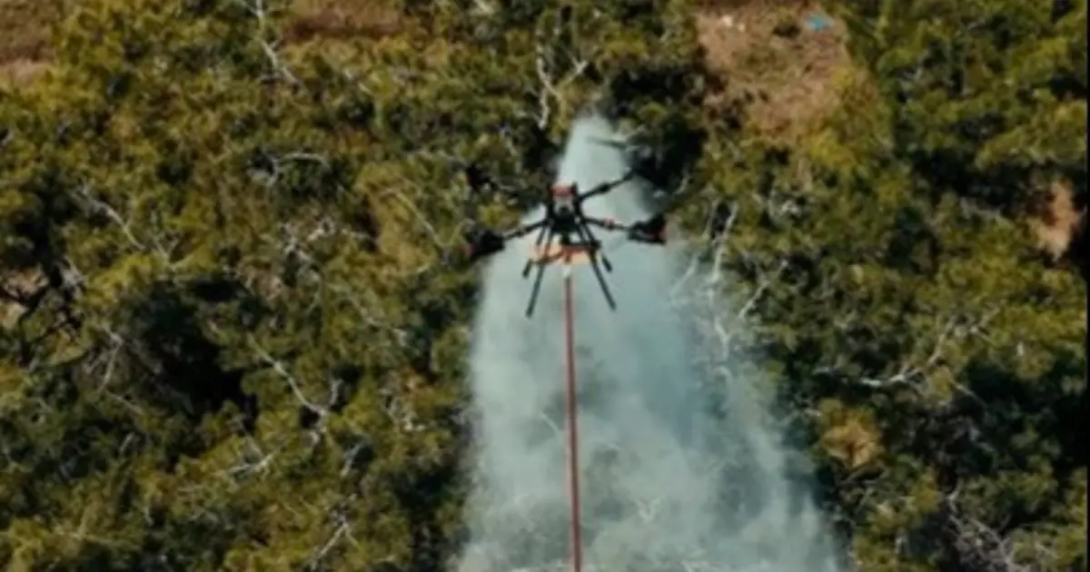 Yangında ilk kez kullanıldı. Yenilikçi dron sistemi başarıyla test edildi