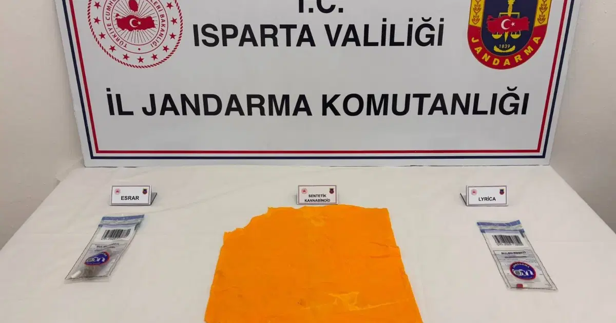 Isparta'da 10 bin kullanımlık sentetik uyuşturucu ele geçirildi