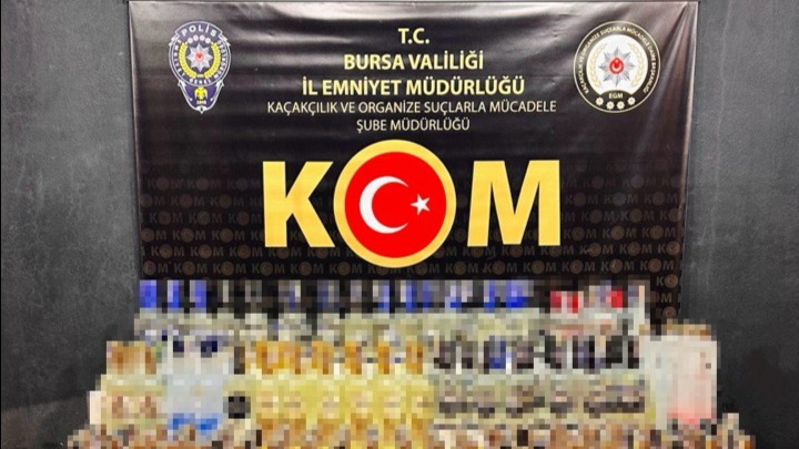 Bursa'da sahte içki operasyonu. 1 kişi gözaltına alındı