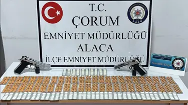 Çorum'da uyuşturucu operasyonu. 756 sentetik hap ele geçirildi