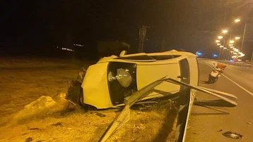 Takla attı, kazadan yara almadan kurtuldu