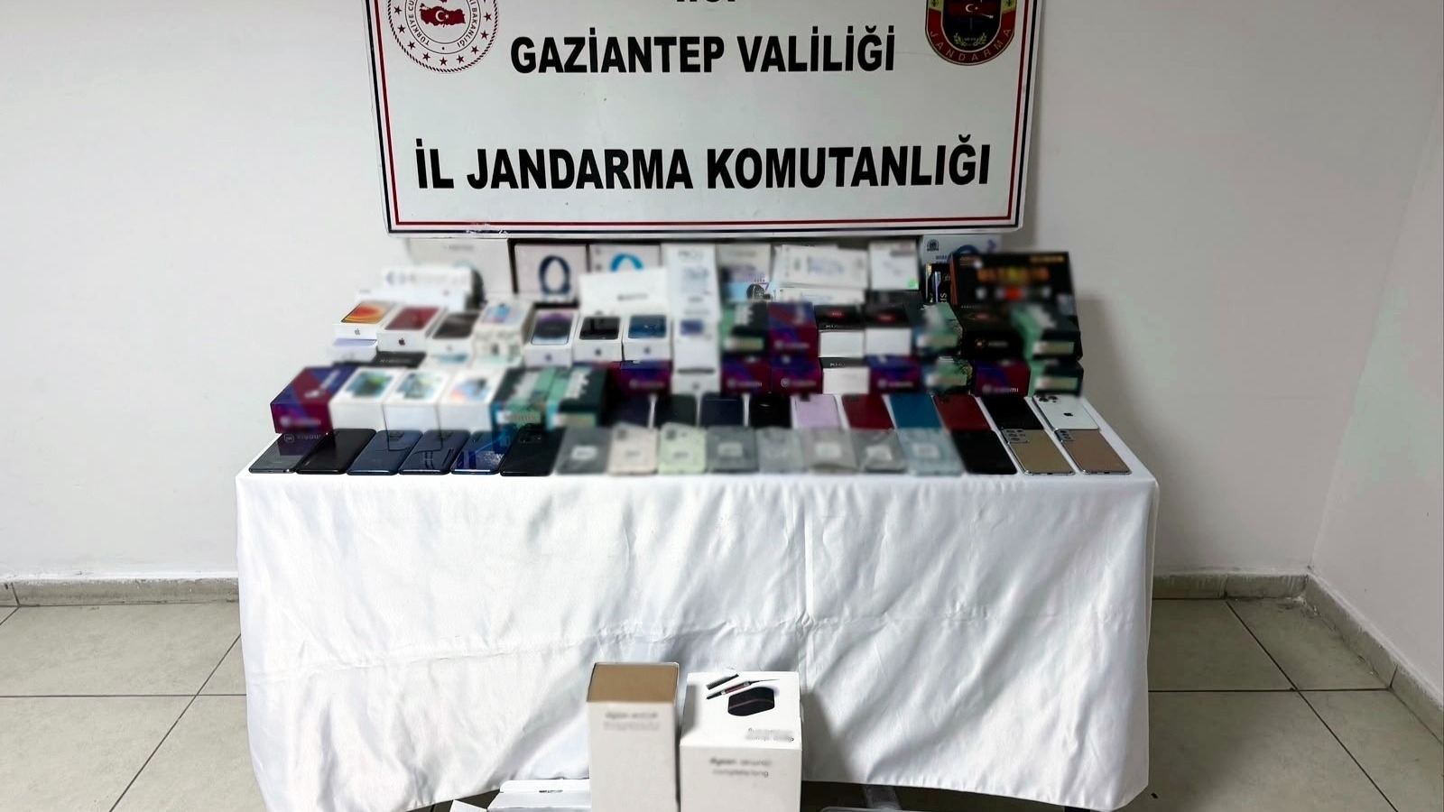 Toplam piyasa değeri 1 milyon 550 bin TL. Gaziantep'te ele geçirildi