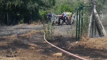 Bilecik'te otluk alanda yangın çıktı