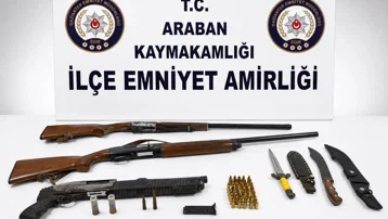 Gaziantep'te ruhsatsız silah operasyonu. 1 kişi gözaltına alındı