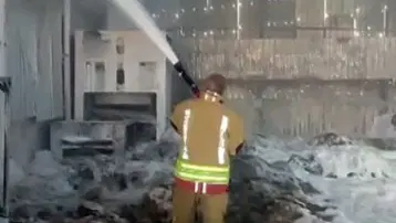 Kahramanmaraş'ta tekstil fabrikasında yangın