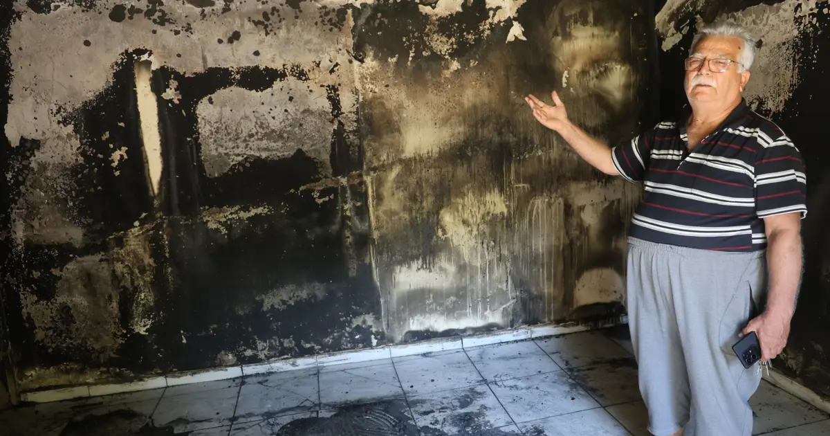 40 yıllık emekleri kül oldu, kızlarına sığındılar. Alevler bir evi yok etti