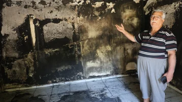 40 yıllık emekleri kül oldu, kızlarına sığındılar. Alevler bir evi yok etti