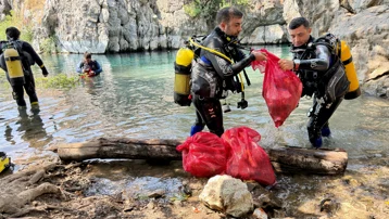 Antalya’nın içme suyu kaynağından çöpler çıktı