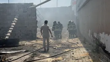 İş yerinde çıkan yangın söndürüldü