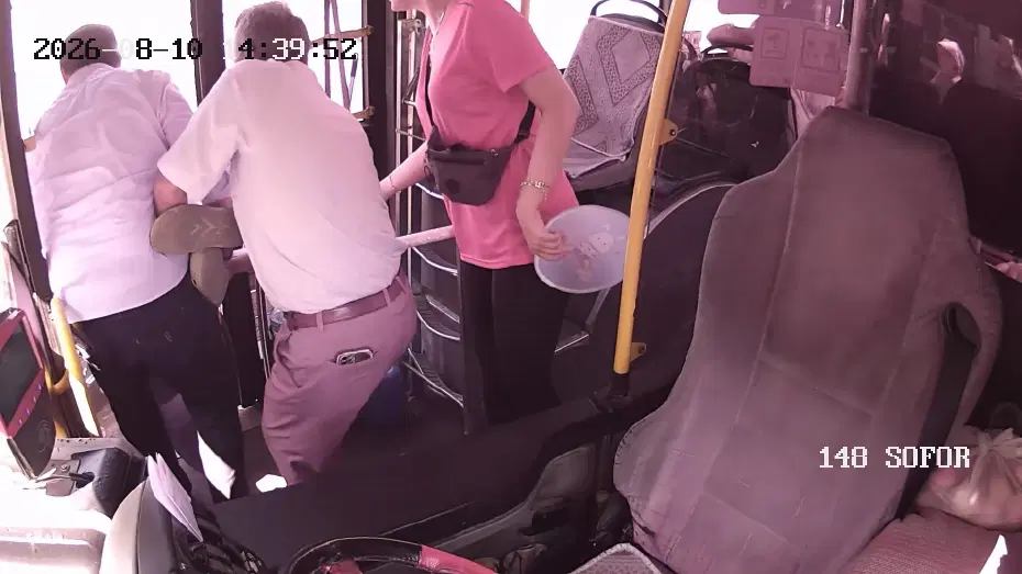Şoförün hızlı müdahalesi hayat kurtardı