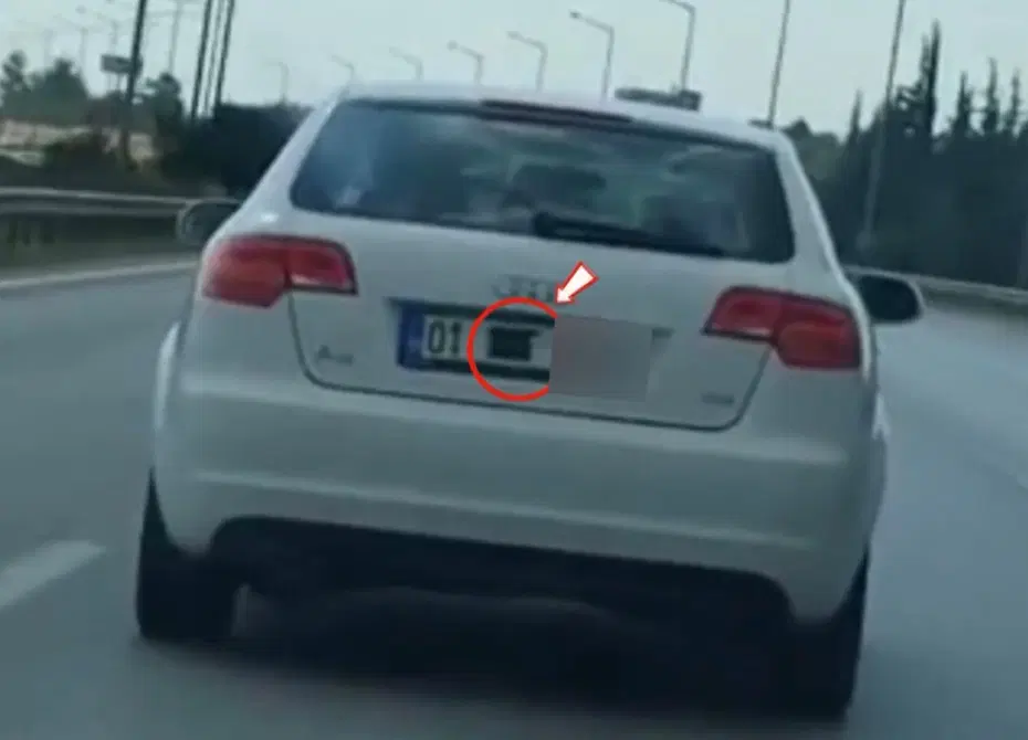 Otoyolda plaka gizleyerek seyreden araca 140 bin TL ceza