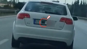 Otoyolda plaka gizleyerek seyreden araca 140 bin TL ceza