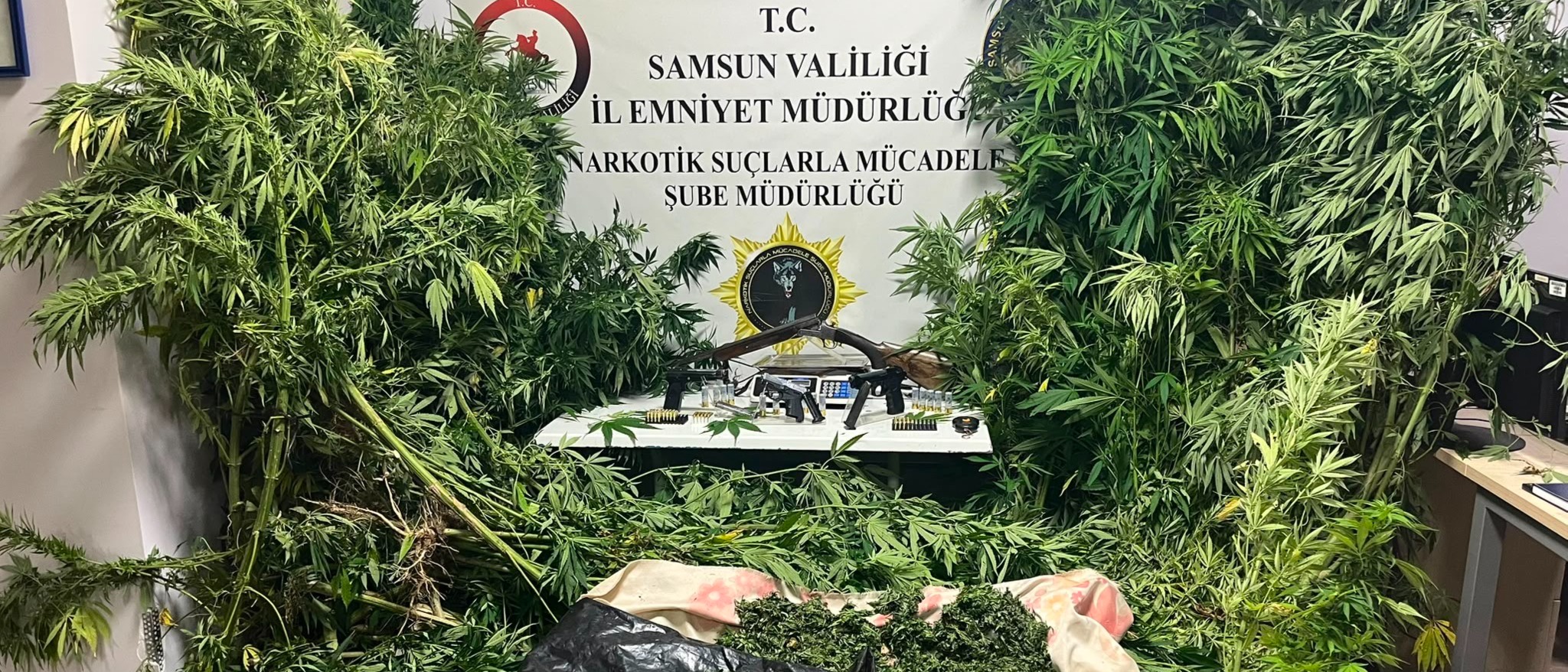 Samsun'da drone destekli uyuşturucu operasyonu