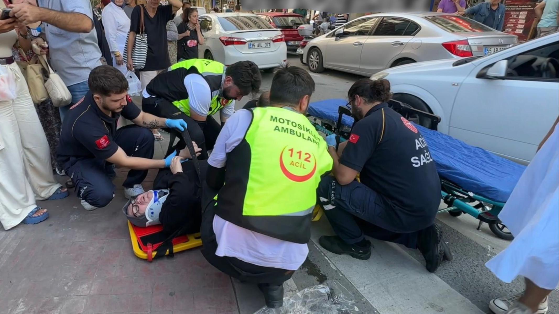 70 yaşındaki kadın ve torununa çarptı, kaçtı