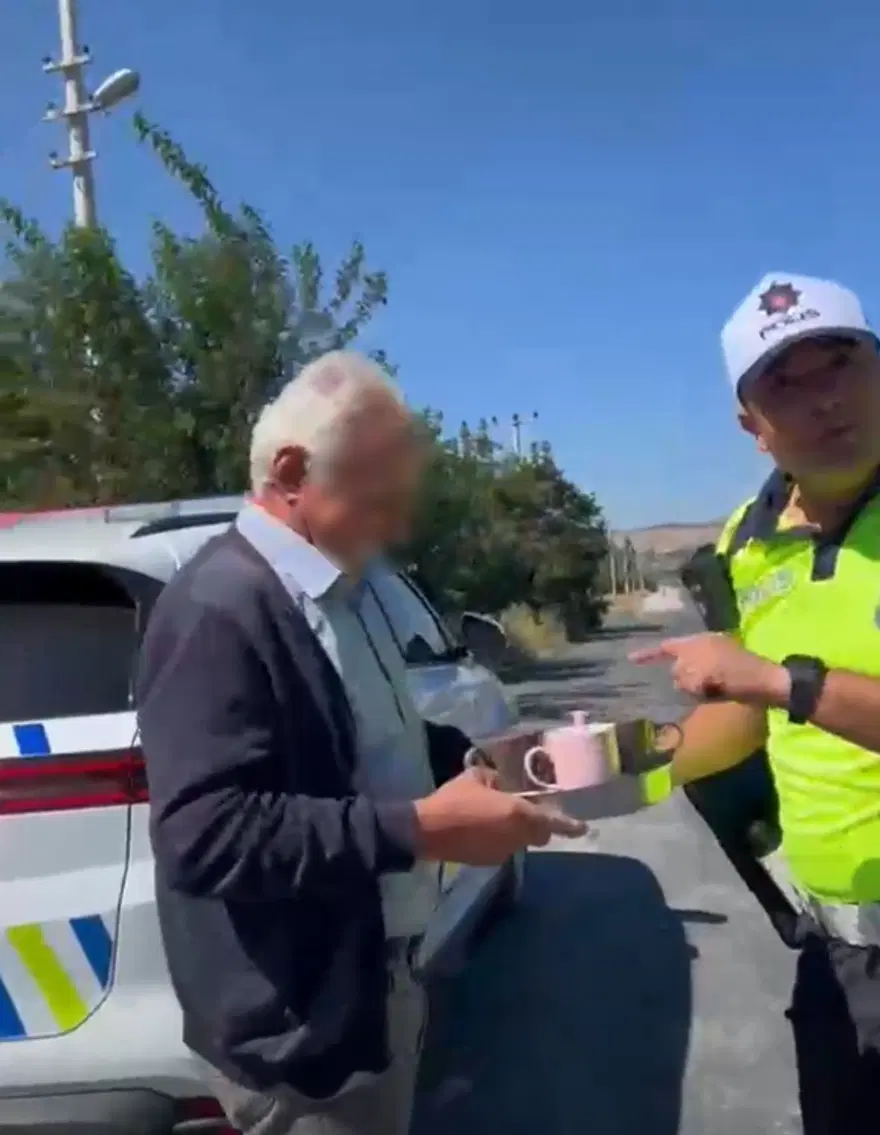 EŞİNİ SICAKTA YÜRÜTTÜ, BULAŞIK CEZASI KESİLDİ 1