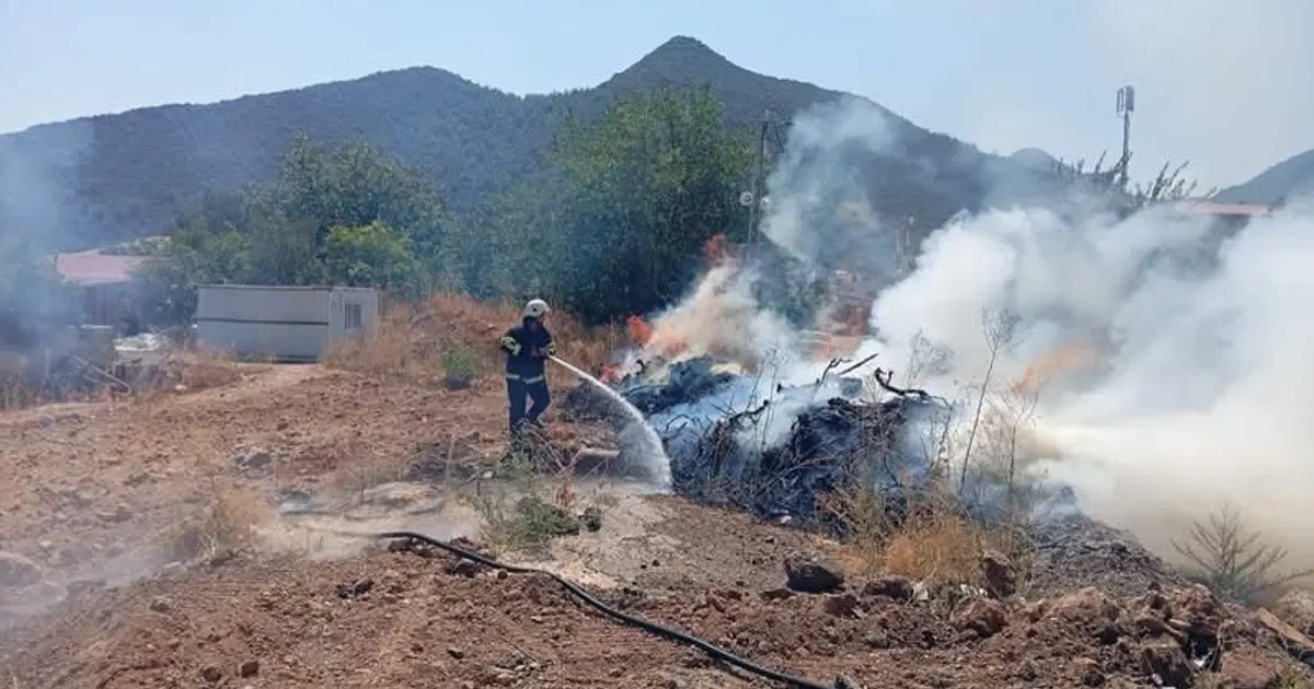 Hassa’da bahçe yangını söndürüldü