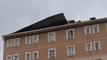 Bingöl'de kuvvetli rüzgar binaların çatılarını uçurdu