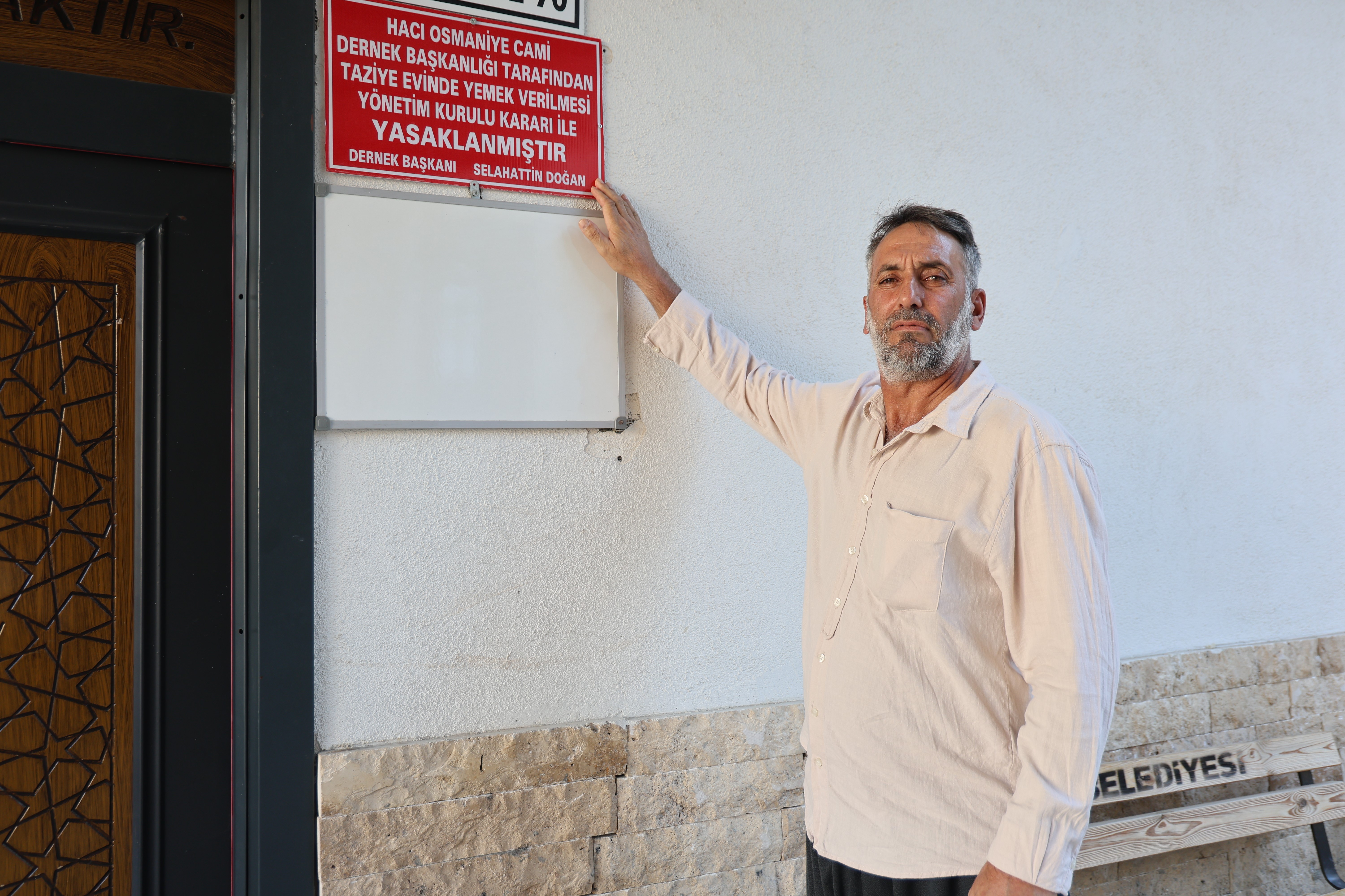 Elazığ'da bir camide taziye yemeği vermek yasaklandı