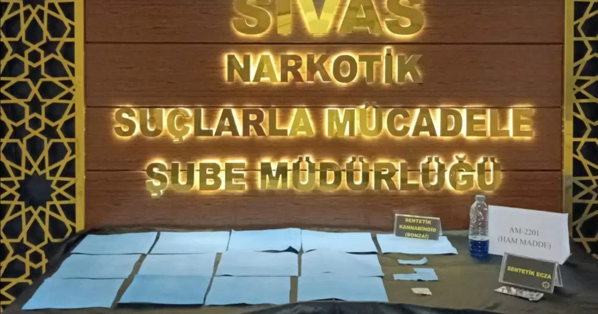 Sivas’ta uyuşturucu operasyonu. Kağıda emdirmişler