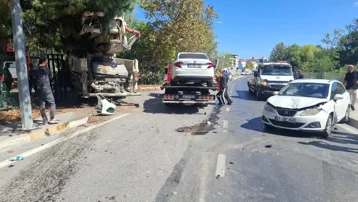 Beton pompa aracı karşı şeride geçti. 5 yaralı