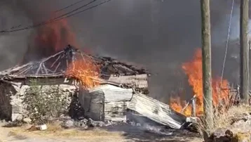 Yozgat'ta yangında iki ev kül oldu