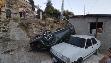 "Kaza yokuşu"nda 3 ayda 2 araç evin bahçesine uçtu