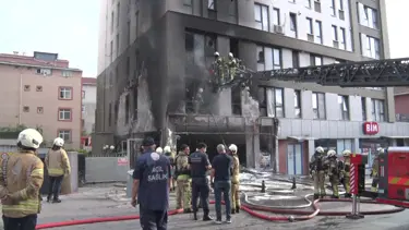 Pendik'te iş yeri yangını