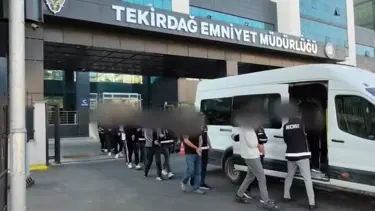 Tekirdağ merkezli 4 ilde organize suç örgütü operasyonu. 8 şüpheli tutuklandı