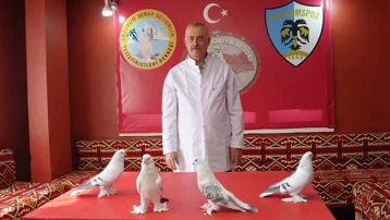 Emekli başçavuş güvercinleri için ev kiraladı