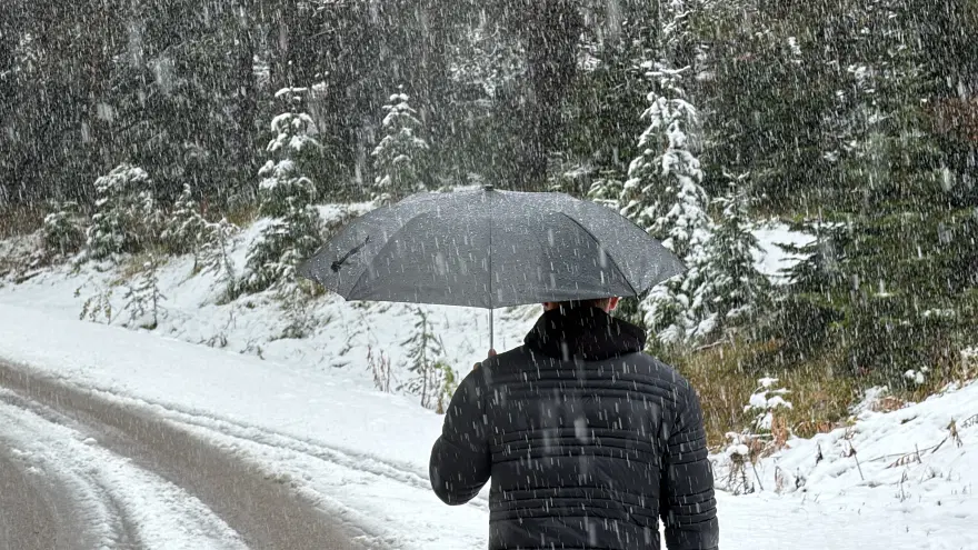 Bolu'nun yüksek kesimlerinde lapa lapa kar. Kartalkaya beyaza büründü 1 Bolu'nun yüksek kesimlerinde lapa lapa kar. Kartalkaya beyaza büründü 1