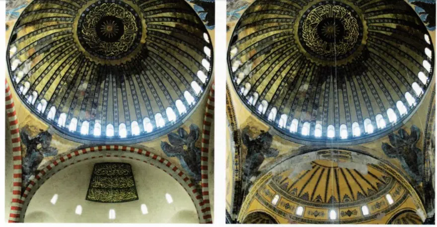 Ayasofya'nın mihrap bölümündeki kubbede güçlendirme ve konservasyon çalışmaları başlıyor 8