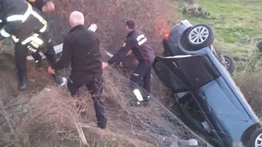 Aydın’da otomobil devrildi: 6 yaralı