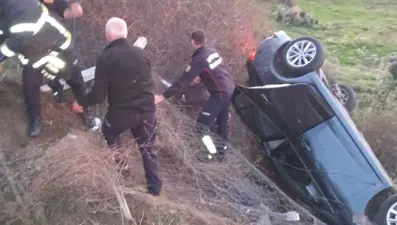Aydın’da otomobil devrildi: 6 yaralı