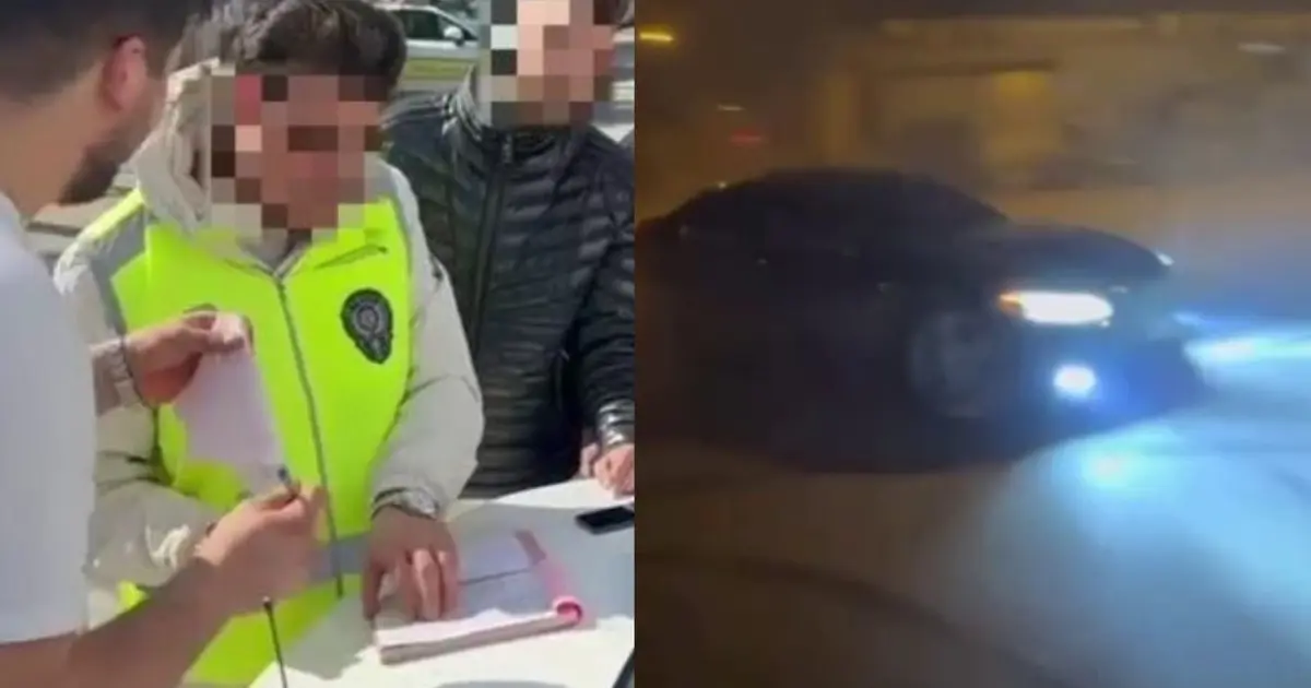 Drift attığı görüntüyle sanal devriyeye takıldı. 58 bin TL cezayla ehliyetine el konuldu
