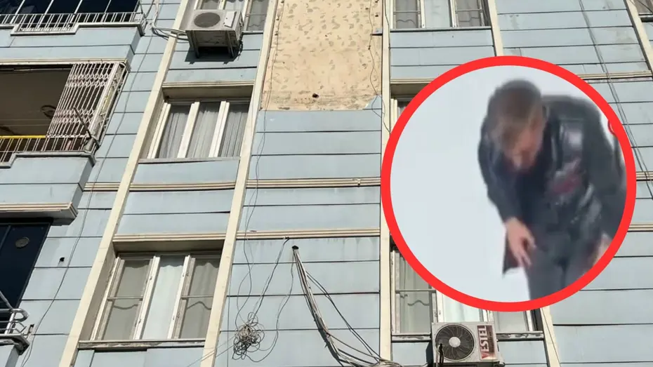 Kafasına beton parçası düştü: Ölümden döndü