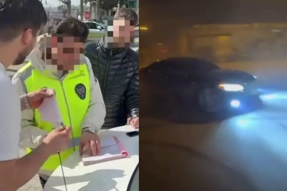 Drift attığı görüntüyle sanal devriyeye takıldı. 58 bin TL cezayla ehliyetine el konuldu