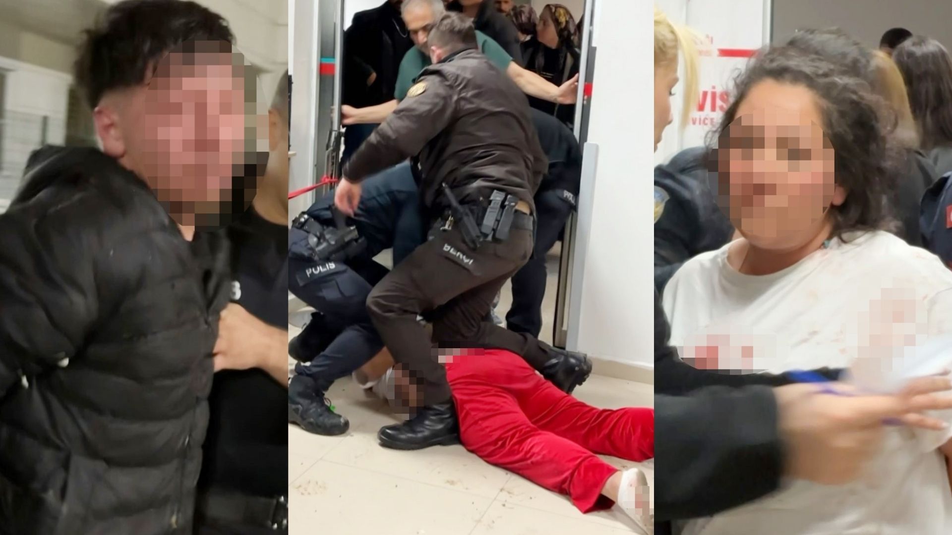 Ortalığı birbirine kattılar; Oğlu sevgiliyi bıçakladı, annesi polisi tokatladı