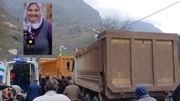 Kamyonun ezerek ağır yaraladığı kadın hayatını kaybetti