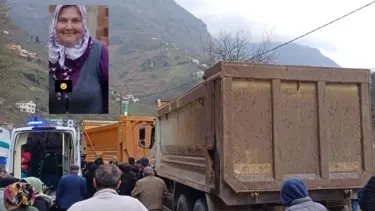 Kamyonun ezerek ağır yaraladığı kadın hayatını kaybetti