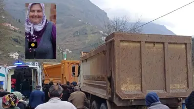 Kamyonun ezerek ağır yaraladığı kadın hayatını kaybetti
