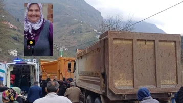 Kamyonun ezerek ağır yaraladığı kadın hayatını kaybetti