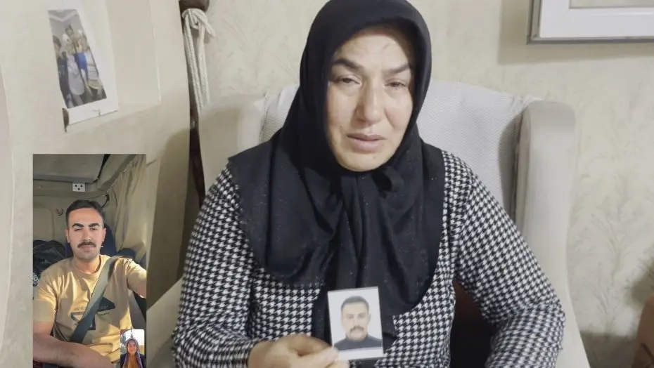 İran'da ağır yaralanan şoförün durumu kritik. Annesi 