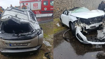 Bingöl'de otomobil şarampole devrildi