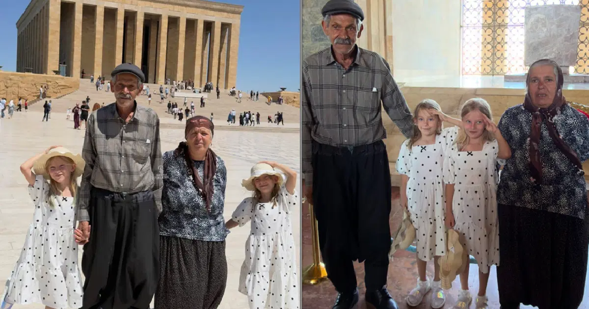 İkizleriyle ziyareti gündem olmuştu. 71 yaşındaki baba anlattı. "Kızım Anıtkabir'i görünce bir saat ağladı"