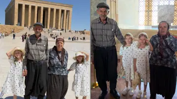 İkizleriyle ziyareti gündem olmuştu. 71 yaşındaki baba anlattı. "Kızım Anıtkabir'i görünce bir saat ağladı"