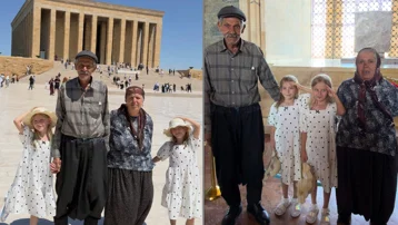 İkizleriyle ziyareti gündem olmuştu. 71 yaşındaki baba anlattı. "Kızım Anıtkabir'i görünce bir saat ağladı"