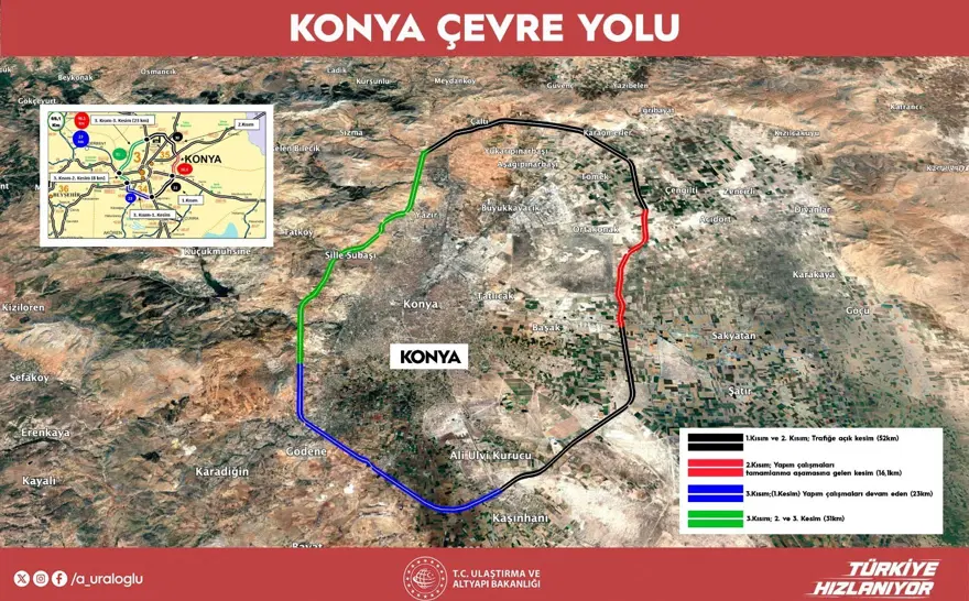7 ana yol birbirine bağlanıyor. Yeni çevre yoluyla yolculuk süresi 40 dakika kısalacak 1