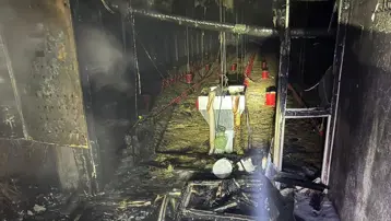 Tavuk çiftliğinde yangın çıktı, 5 bin civciv öldü