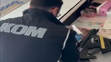 Bazanın içinde silah bulundu, 1 şüpheli gözaltına alındı